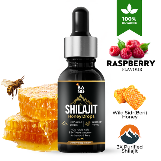 BANG® Shilajit Drops Raspberry Flavour